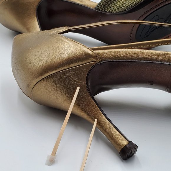 Donald J. Pliner Metallic Bronze Heels - Picture 12 of 15